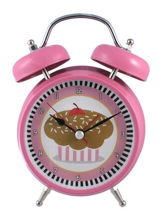 Pink cupcake alarm clock