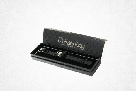 Black bow bracelet in box Hello Kitty Sanrio