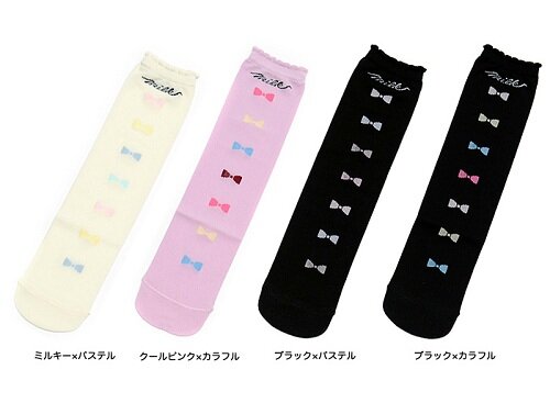 Milk Bow Socks Kawaii Fashion