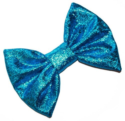 Blue Glitter Hair Bow Kawaii Cute Bow Blog