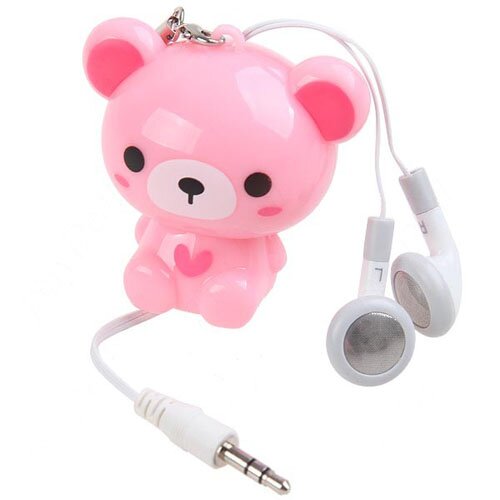 Pink Bear Earphones Kawaii Gadgets Blog