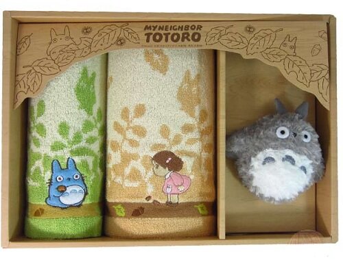 Totoro Towel Set With Totoro Plushie Kawaii Blog