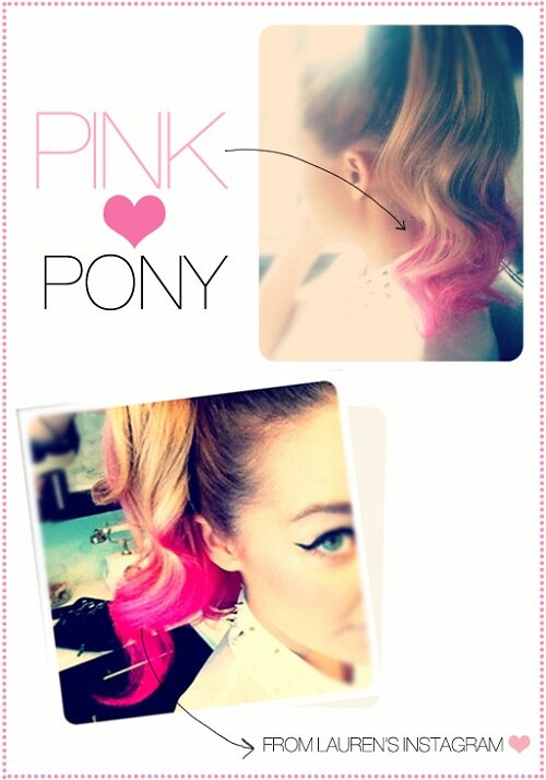 Pink Ponytail Tutorial Lauren Conrad Kawaii Blog