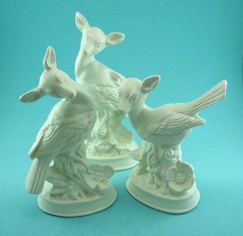 Deer Birds Ceramic Figurines Kawaii Figures Vinyl Blog 2