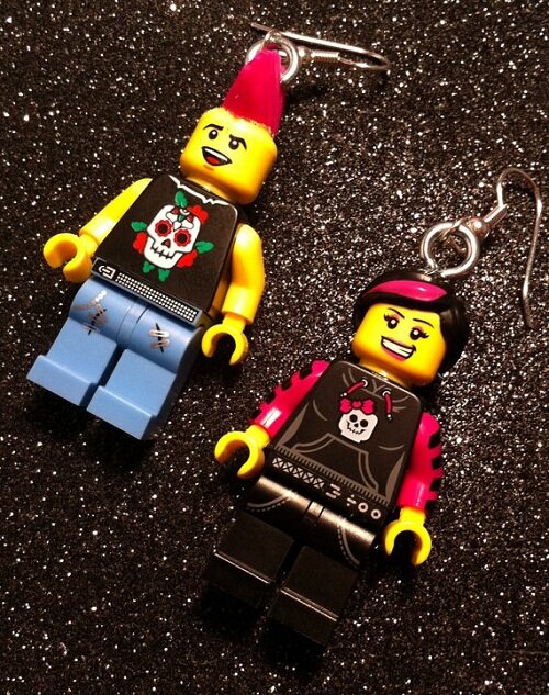 Lego Jewelry Earrings Cute Toy jewelry Blog
