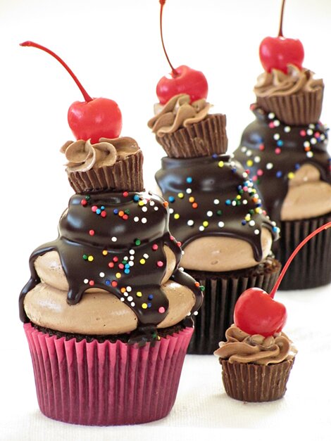 Chocolate Double Cupcakes Kawaii Food Blog