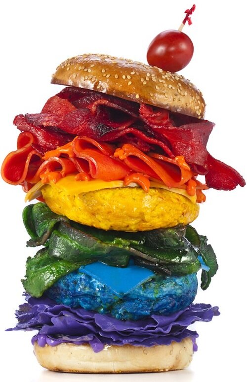 Rainbow Burger Kawaii Dessert Blog