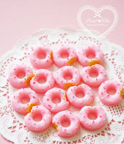 Strawberry & Sprinkle Donut Cabochons Kawaii Blog