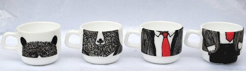 Hand Painted Kawaii Bear Cups Kawaii Blog