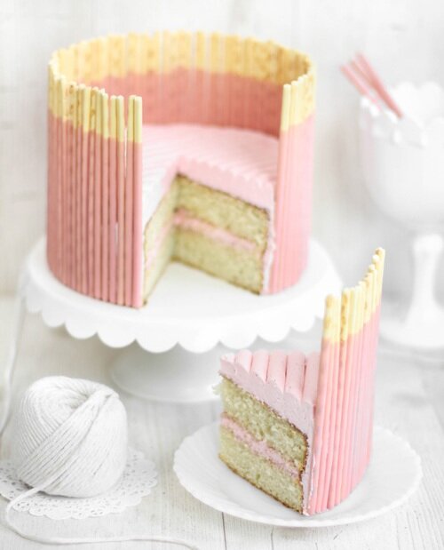 Pink Pocky Cake Kawaii Candy Cake Blog 2