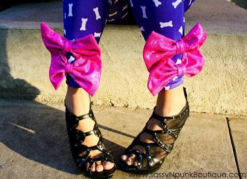 Bow Leggings pink Blue heart leggings tights kawaii Blog
