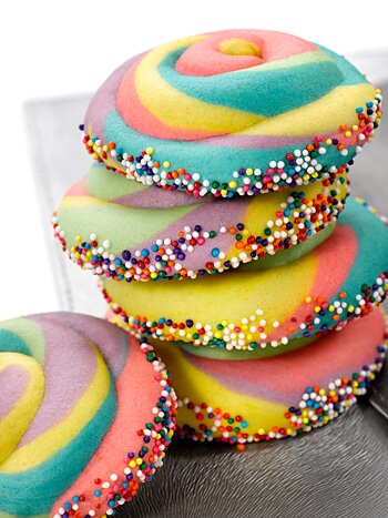 Rainbow Swirl Cookies Kawaii Baking Recipe
