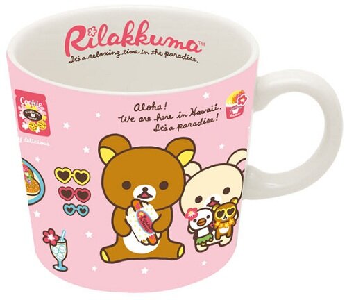 Rilakkuma Coffe Cup In Pink Kawaii kitchen wares